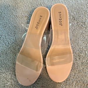 Clear sandals